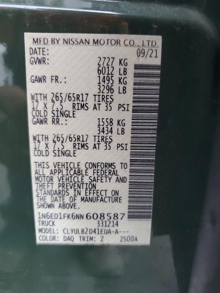 Nissan Frontier Sv Image 7