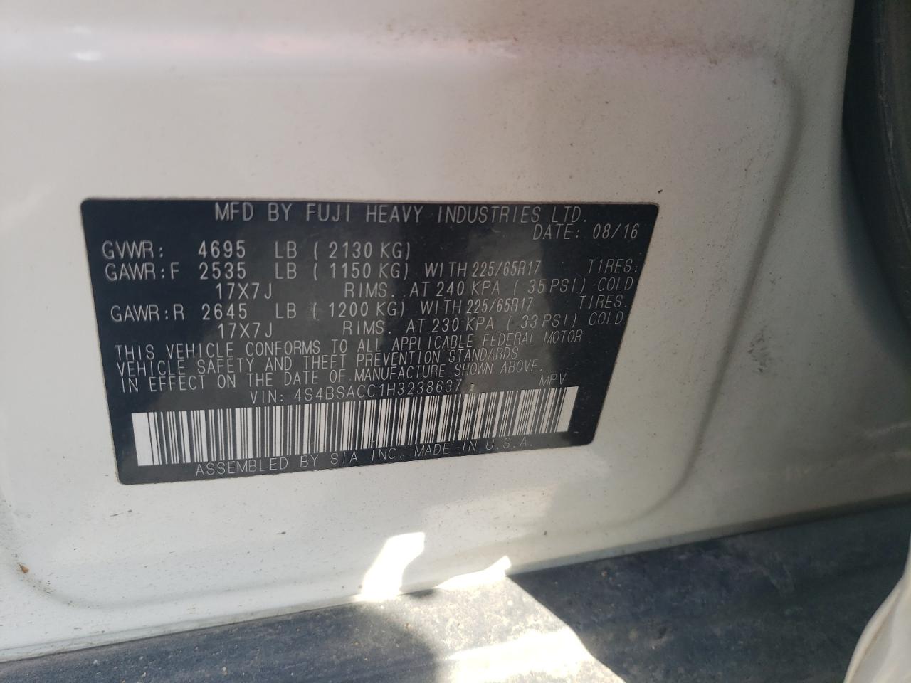 Subaru Outback 2.5i Premium Image 13