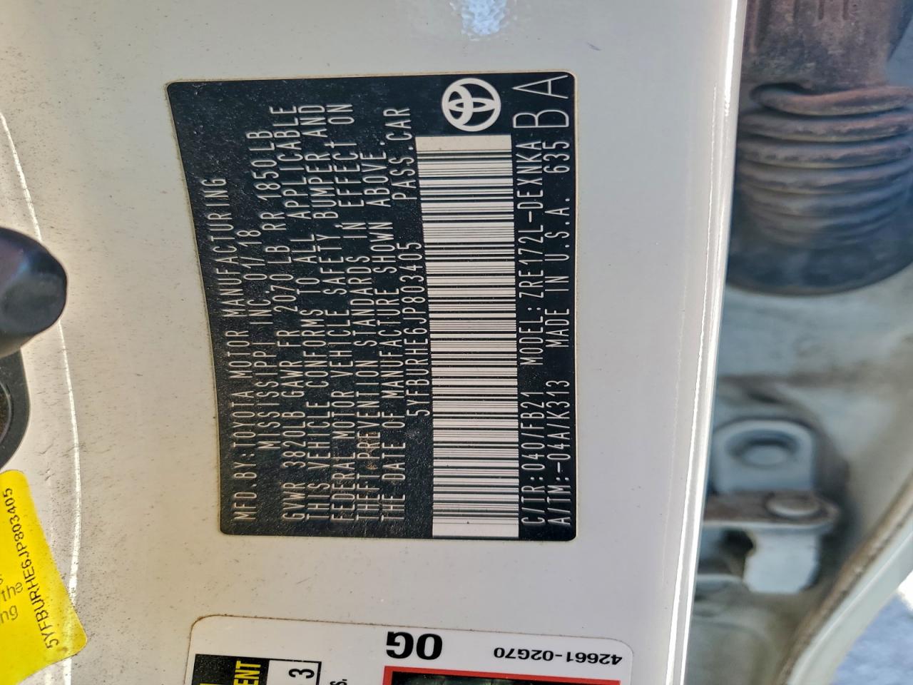 Toyota Corolla L Image 6