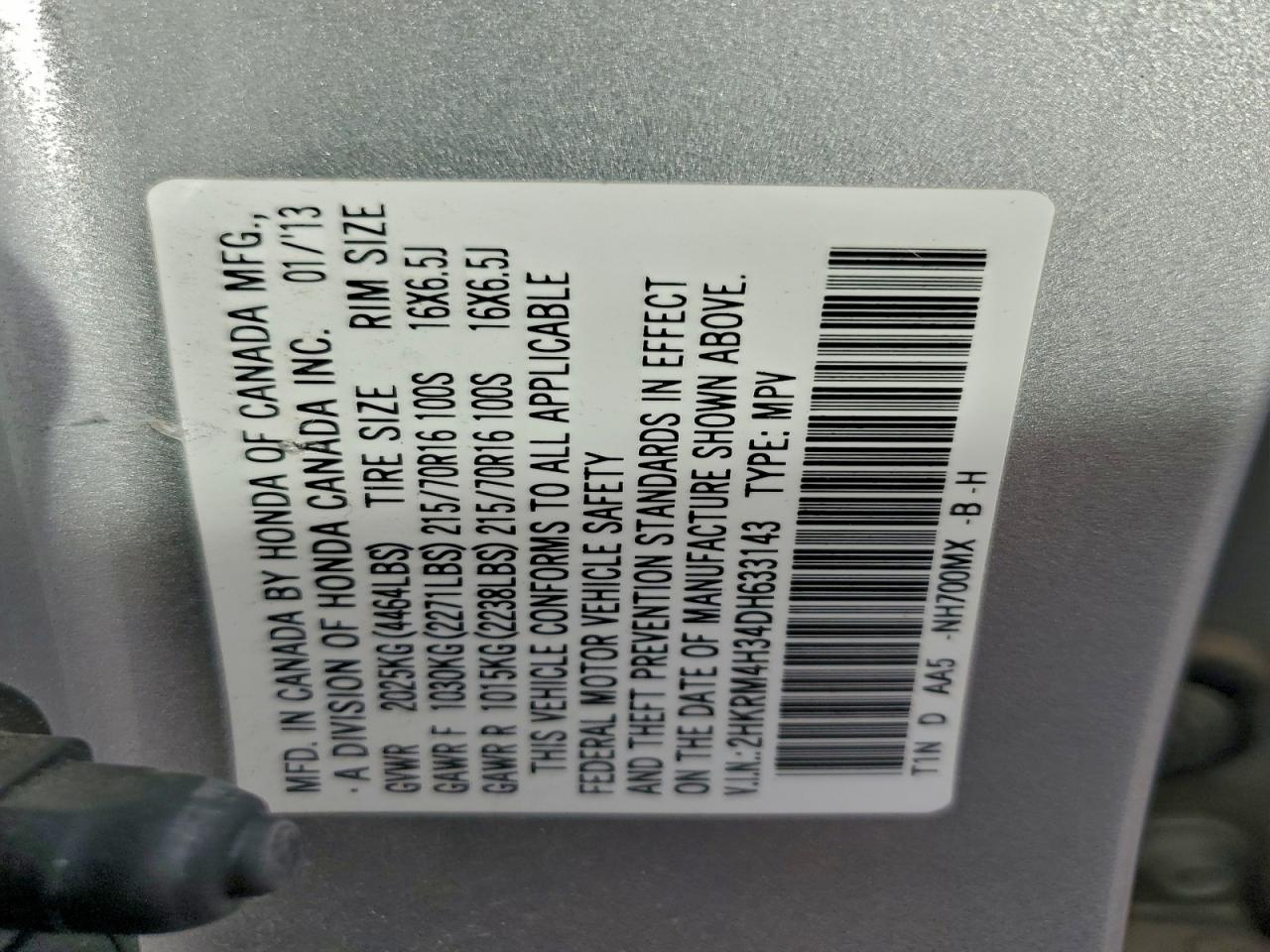 Honda Crv Lx Image 13