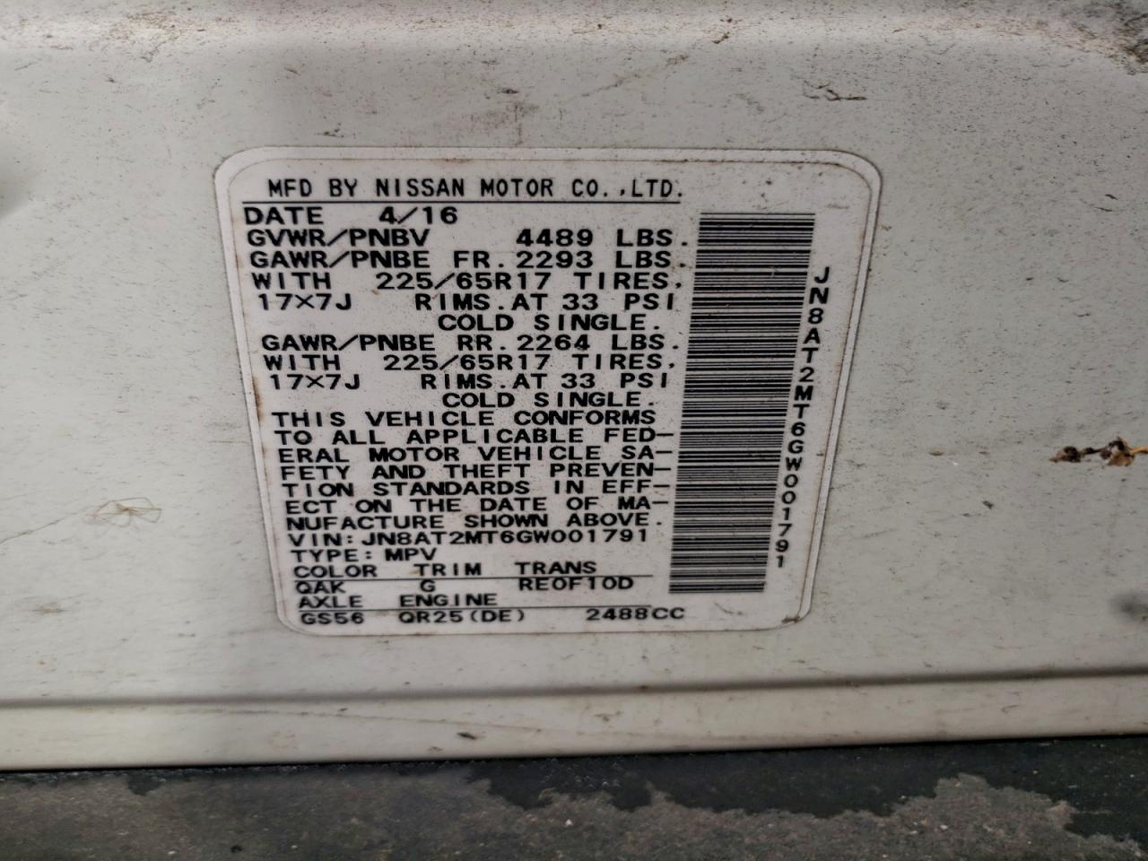 Nissan Rogue S Image 10