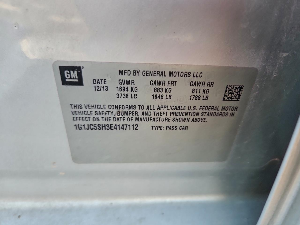 Chevrolet Sonic Lt Image 8