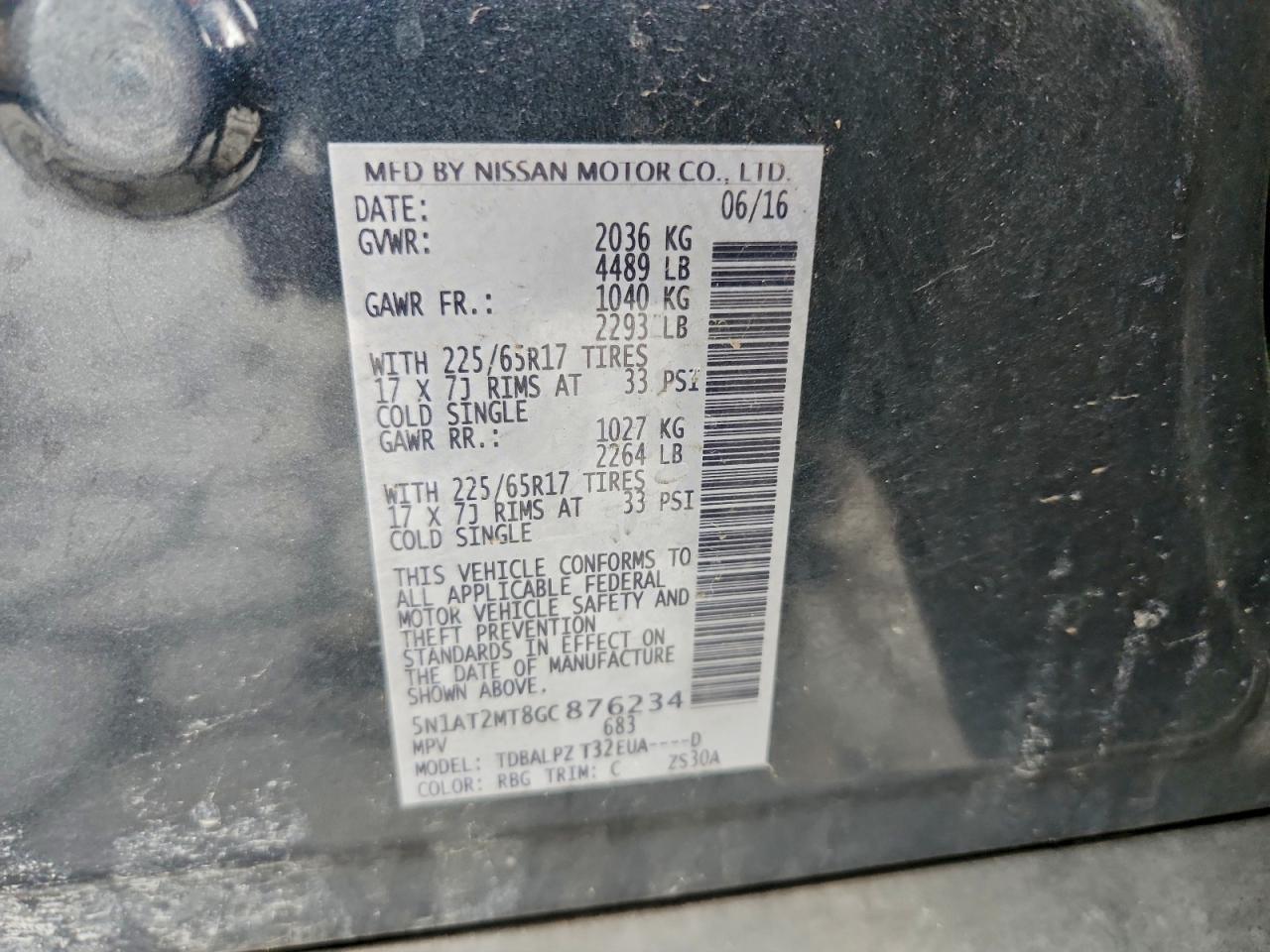 Nissan Rogue S Image 13