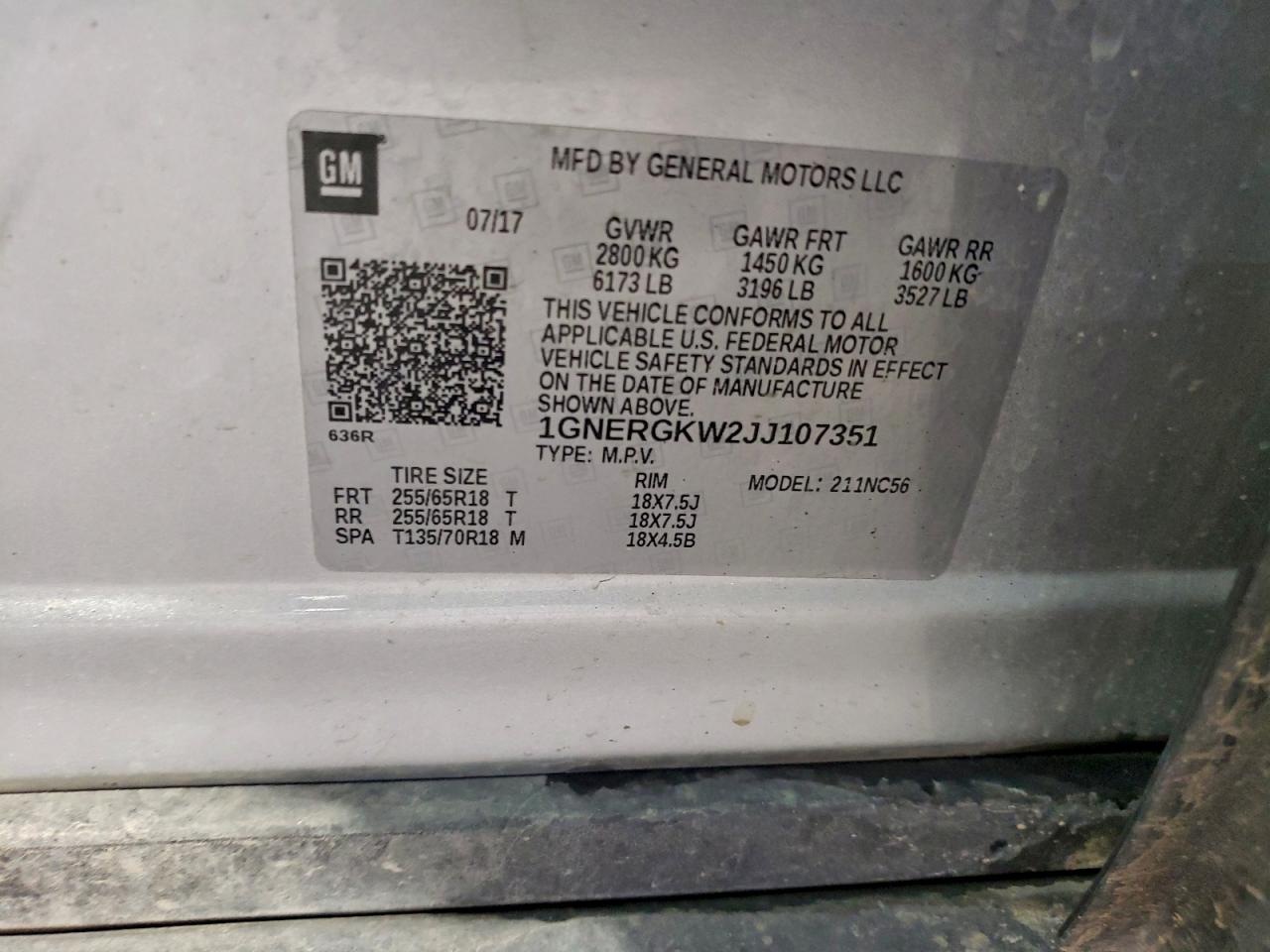 Chevrolet Traverse Lt Image 13